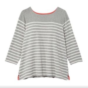 Molly & Isadora Nautical gray/white sweater